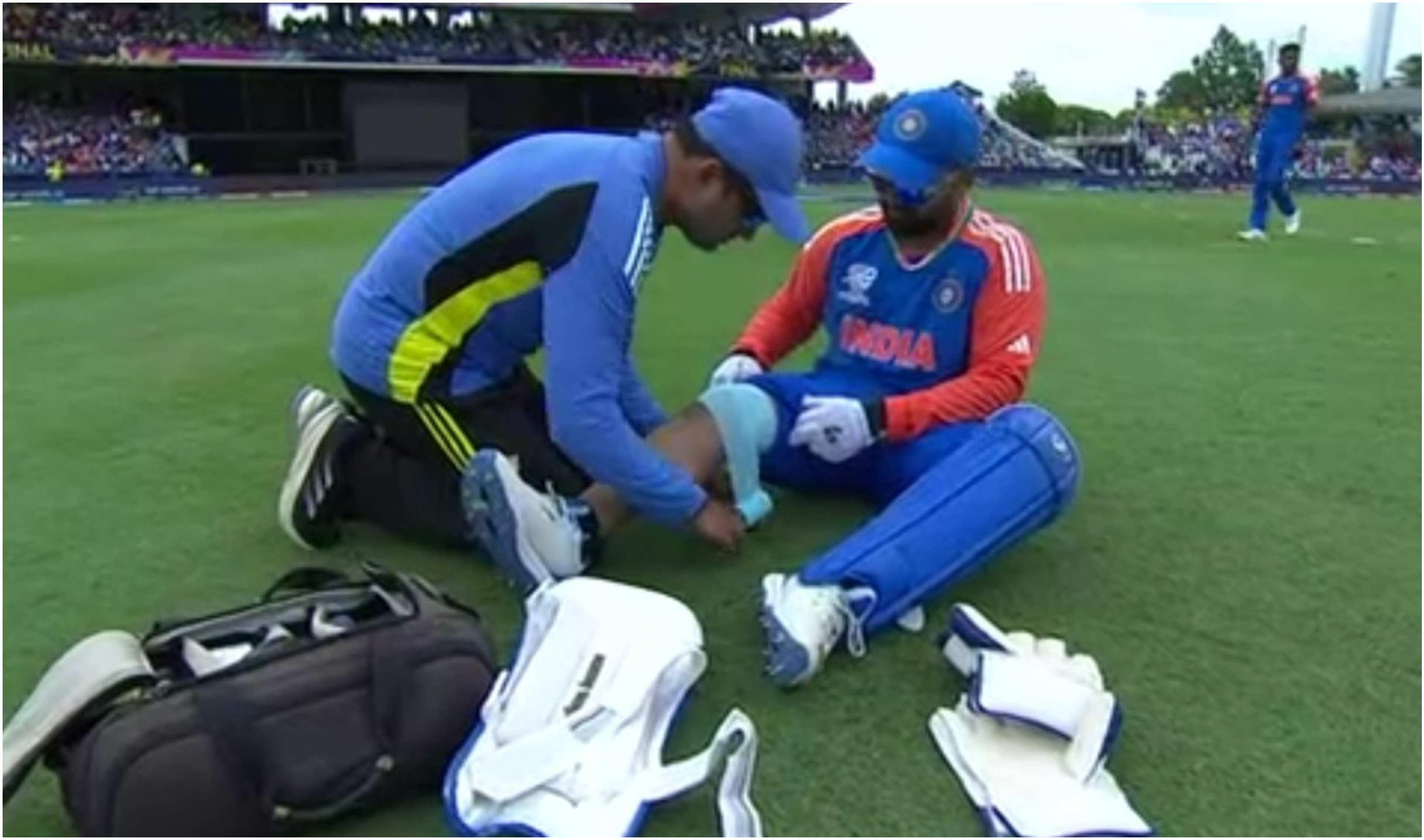 Rishabh Pant called for a medical time-out when South Africa were cruising | X