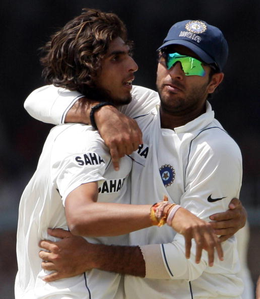 Ishant Sharma and Yuvraj Singh for India | Getty