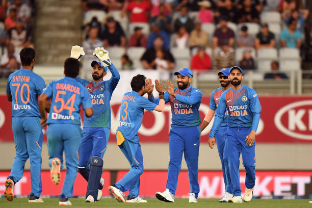 India's highest ever total in T20I cricket is 260/5 against Sri Lanka which they made in Indore back in 2017. (photo - Getty) 