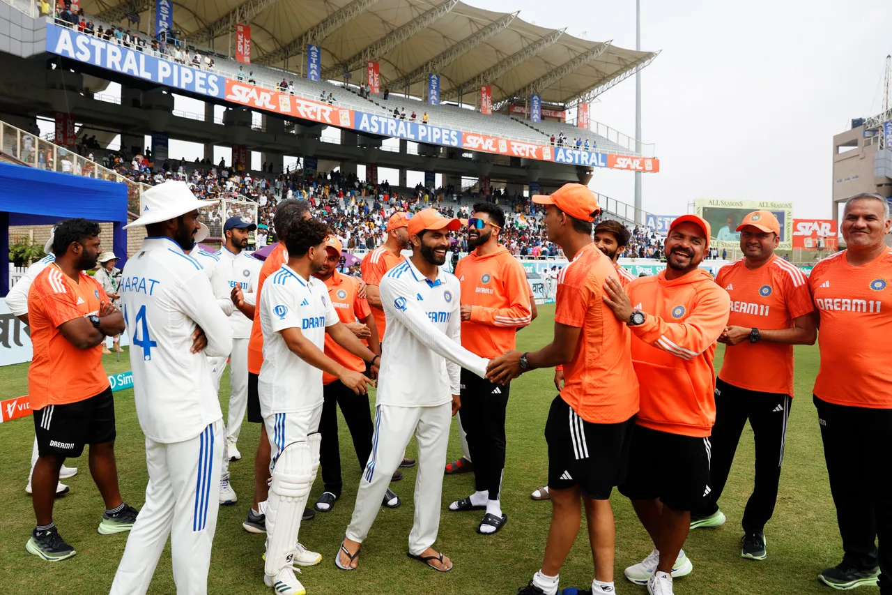 Indian team after Ranchi Test win | BCCI