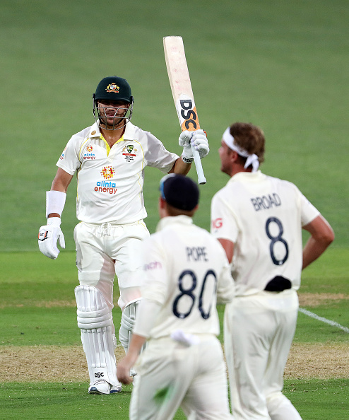 David Warner scored 95 runs in Adelaide Test | Getty