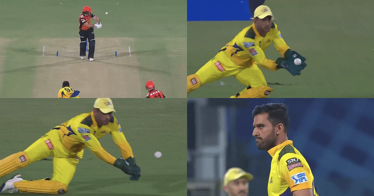 Dhoni dropped Bairstow for a duck off Deepak Chahar | Screengrab