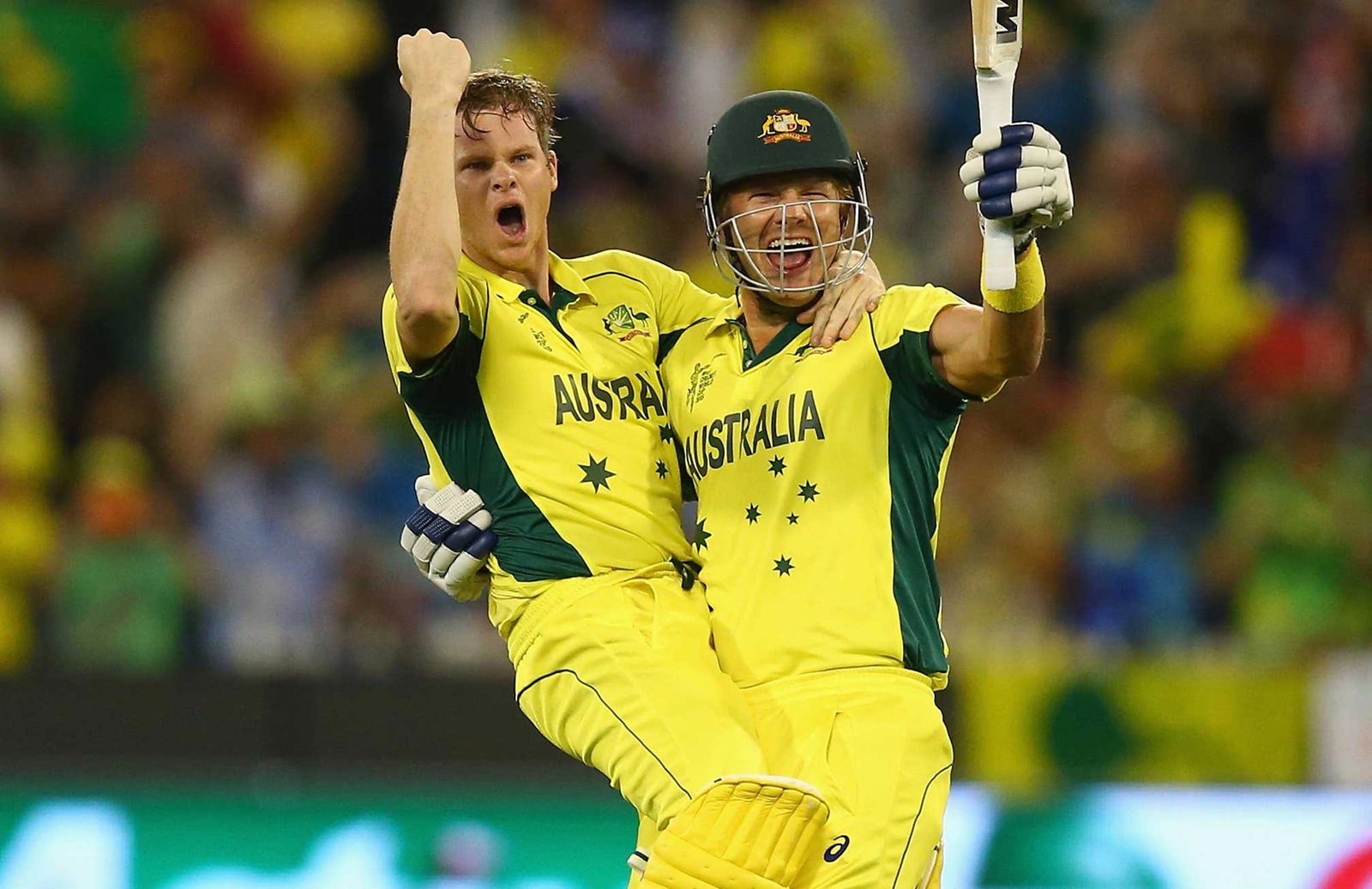 Smith and Watson celebrate after chasing down 183 runs in finals | Getty