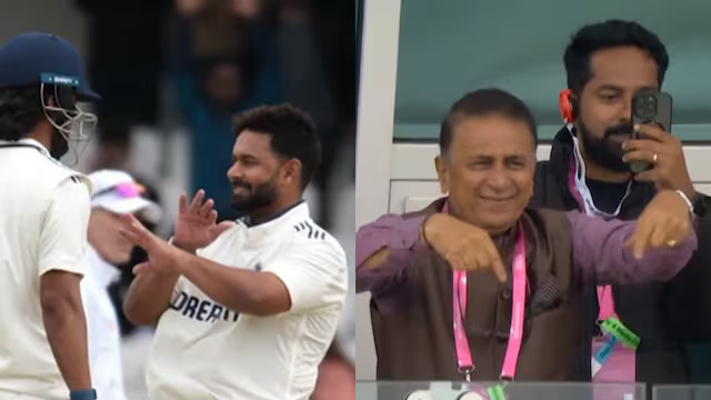 Sunil Gavaskar and Rishabh Pant | X