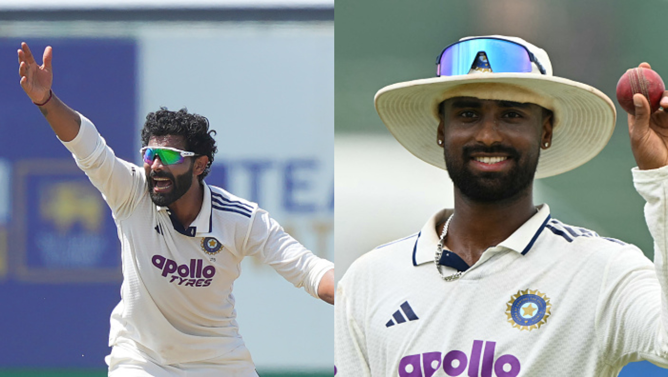Suthar picked 10 wickets in India's test win in Galle, while Jadeja picked 4 wickets in all | Getty