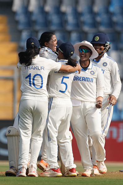 India recorded an 8-wicket win over Australia in one-off Test, their first ever | Getty