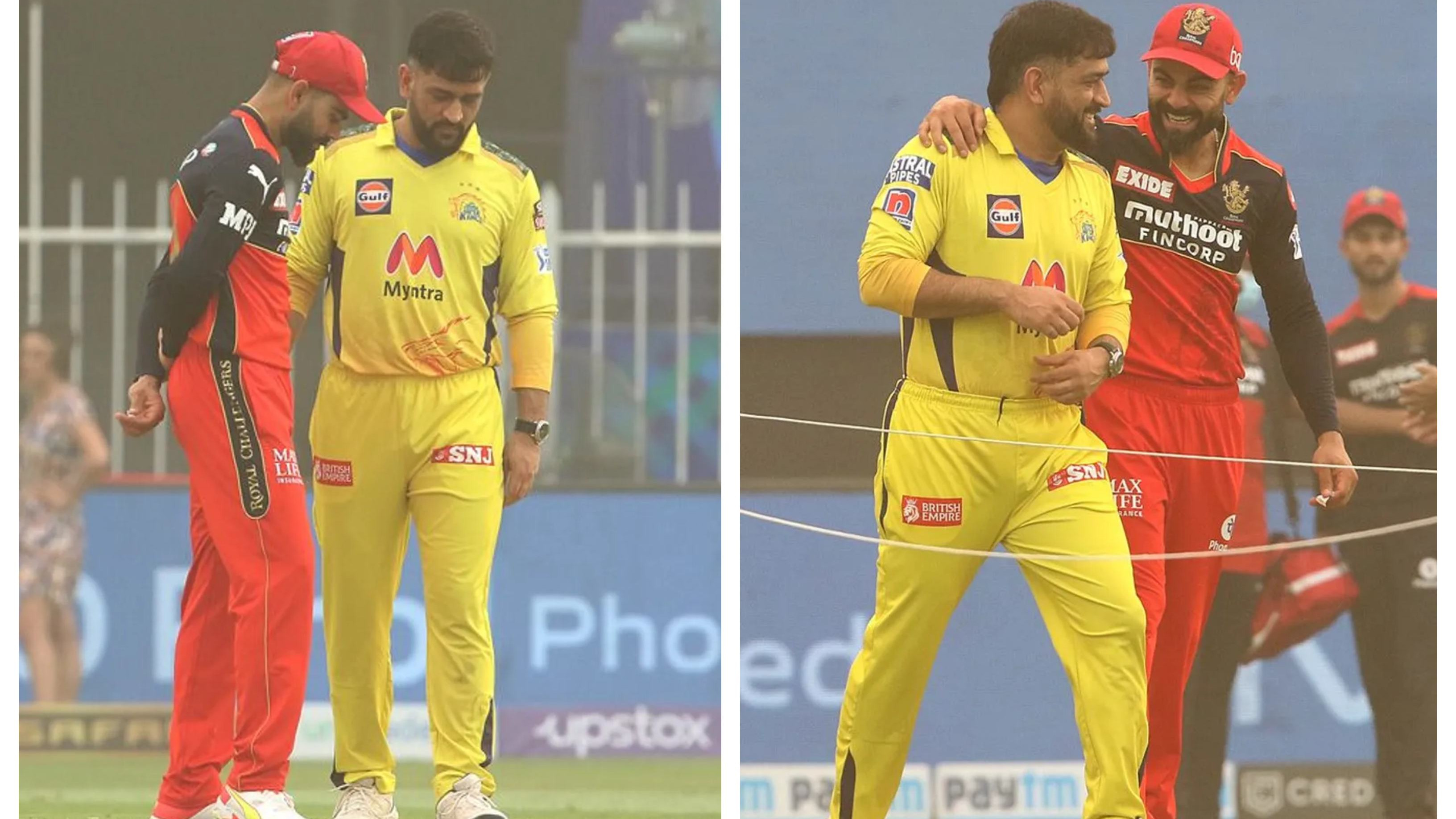 IPL 2021: WATCH – Dhoni and Kohli’s heartwarming conversation as toss gets delayed in Sharjah due to sandstorm