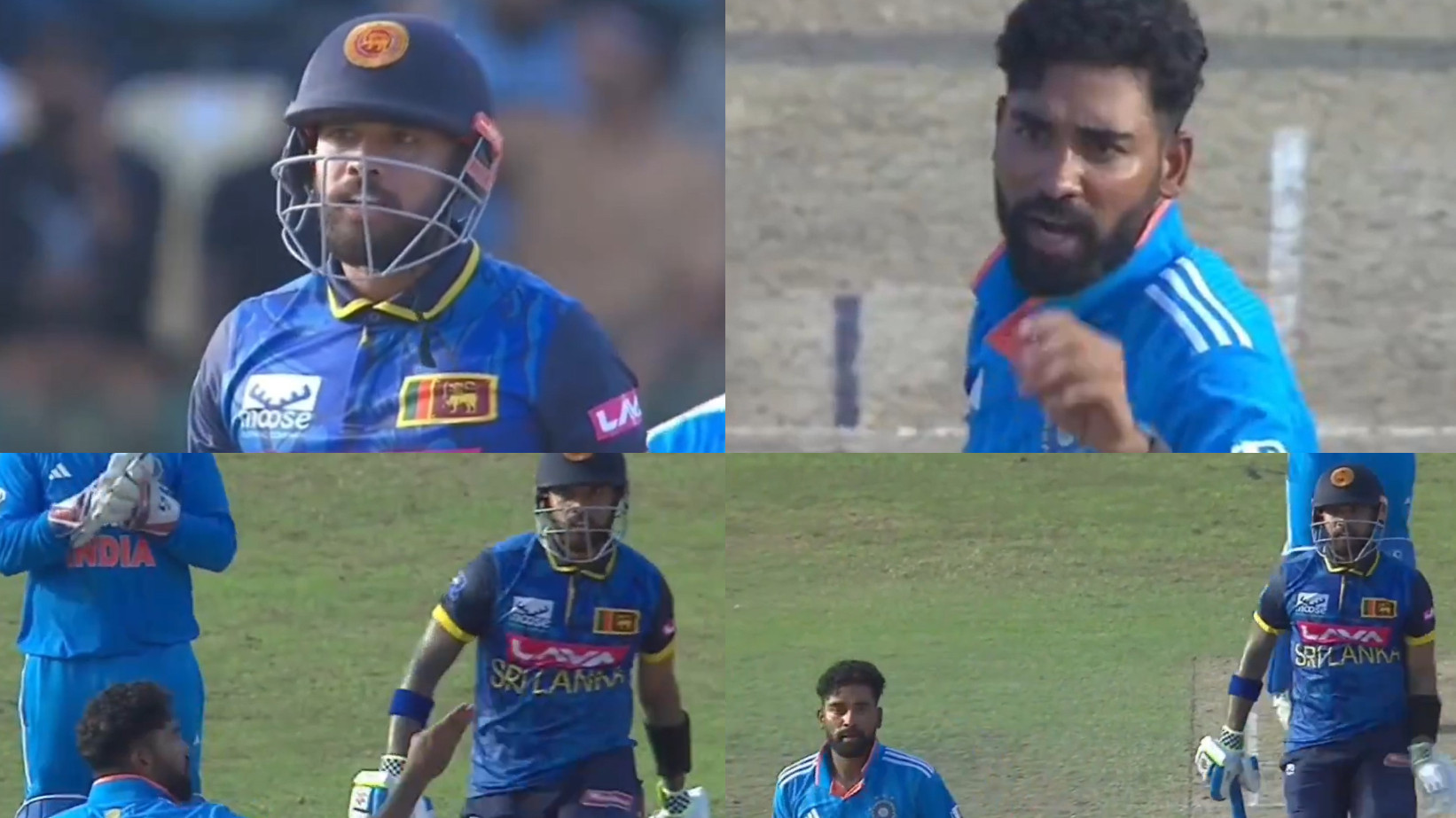 SL v IND 2024: WATCH- Mohammed Siraj and Kusal Mendis engage in a fierce verbal battle