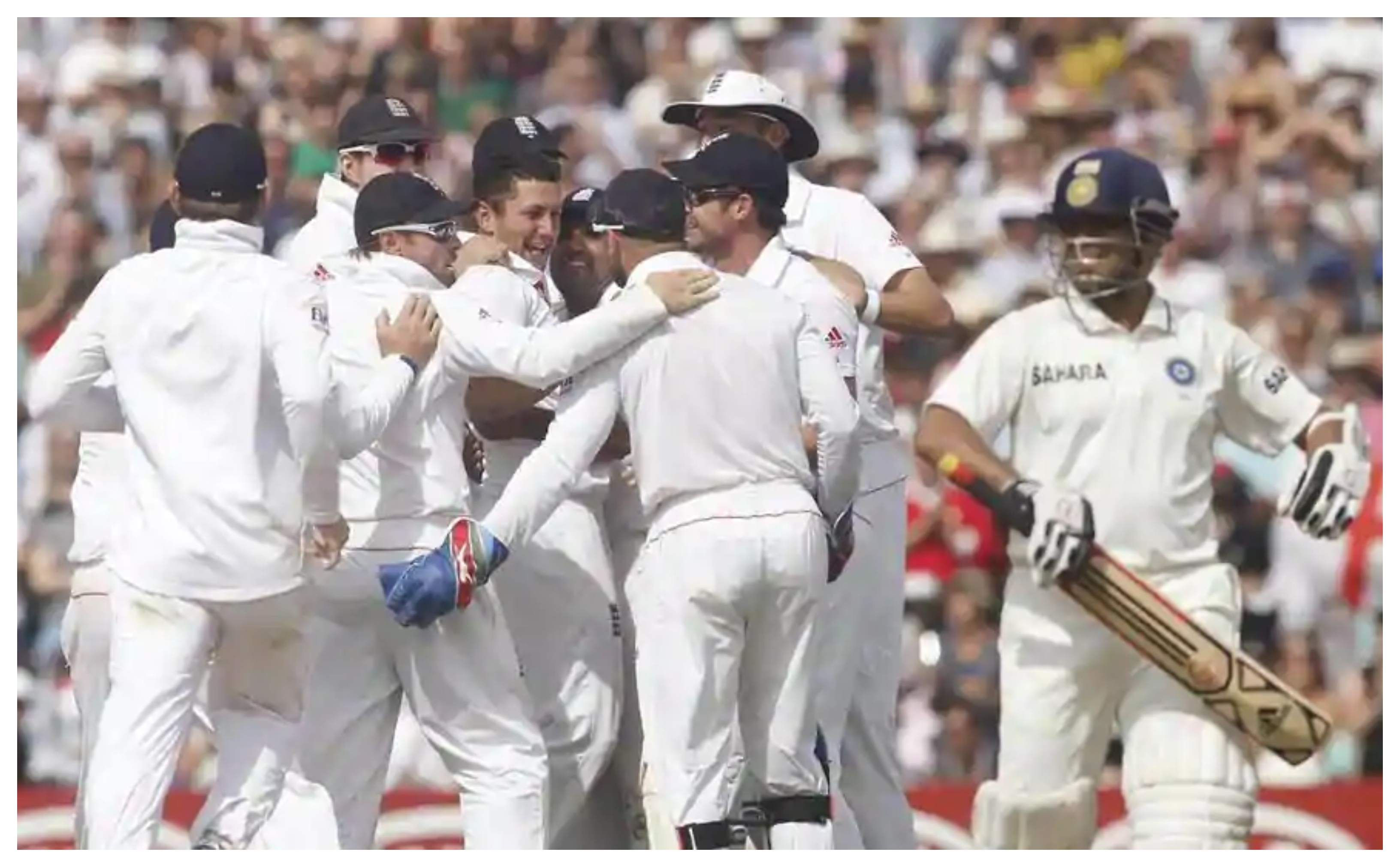 Bresnan celebrates with his teammates after taking the wicket of Tendulkar during 2011 Oval Test | Reuters