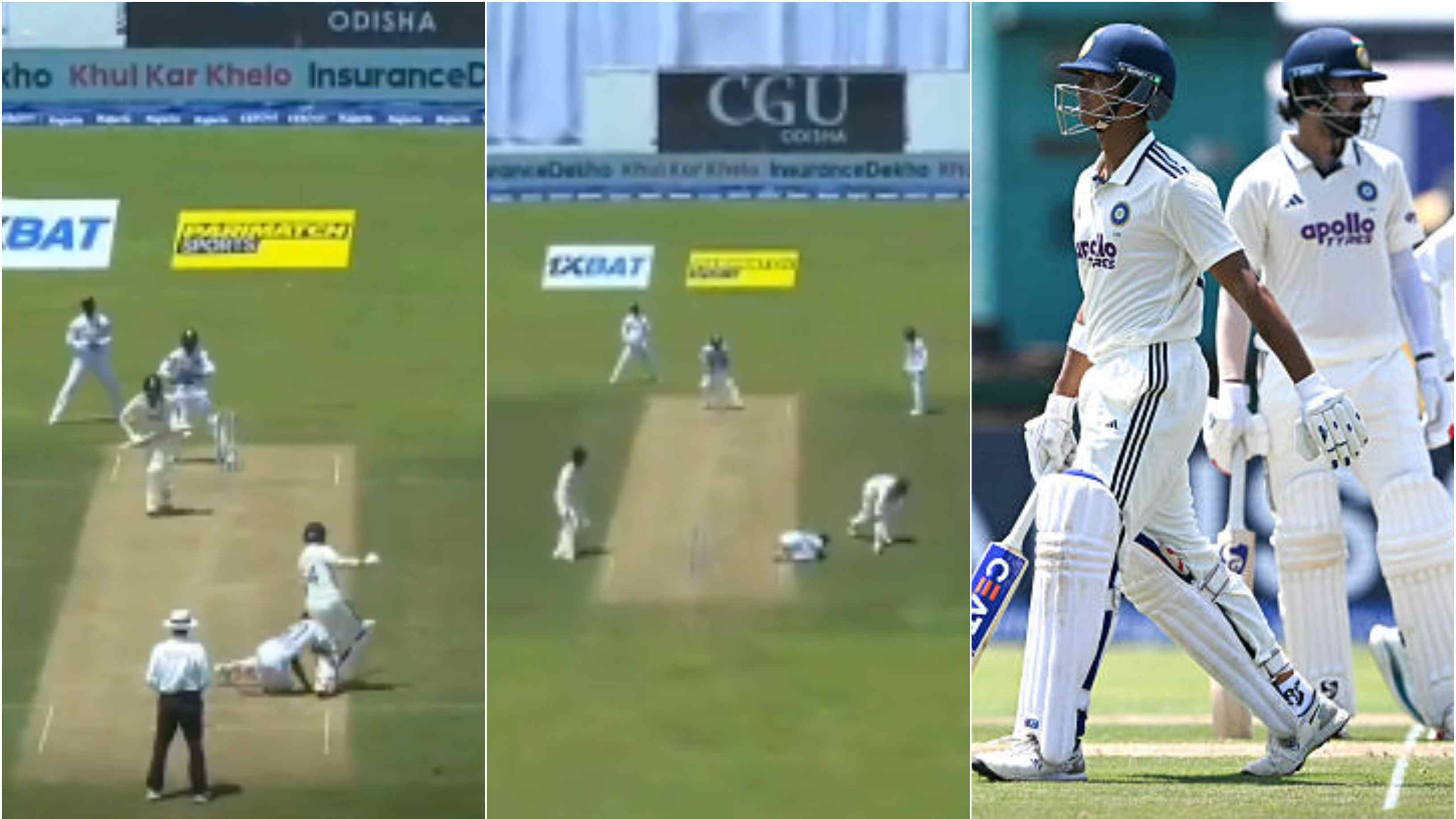 SL v IND 2026: WATCH - Yashasvi Jaiswal falls on the floor after being obstructed by Sri Lanka bowler; suffers bizarre run-out