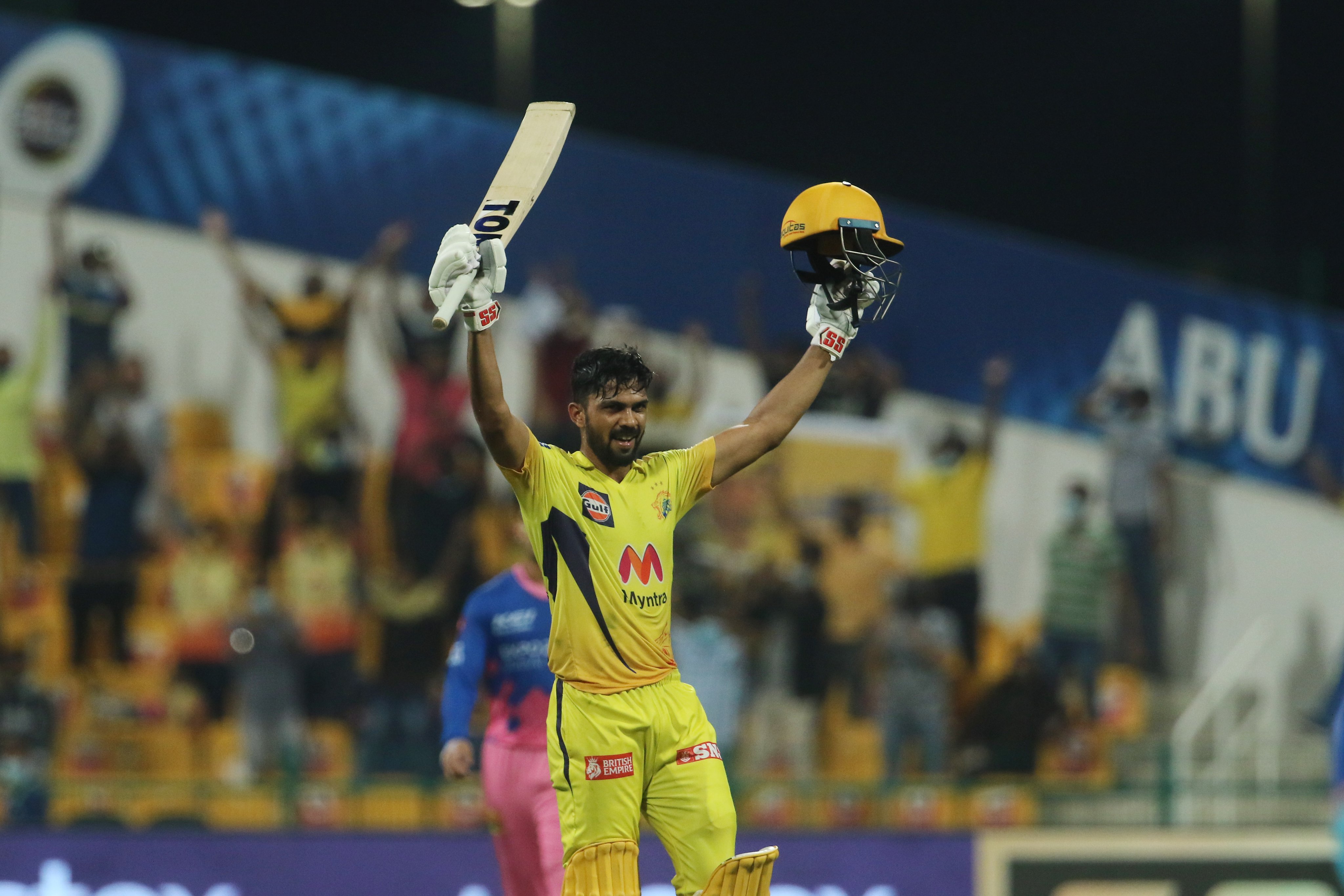 Ruturaj Gaikwad celebrates his maiden IPL century | BCCI/IPL