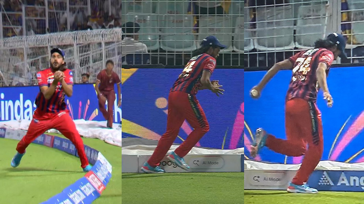 IPL 2026: WATCH- Digvesh Rathi’s boundary catch of Finn Allen sparks controversy; Fans slam poor umpiring