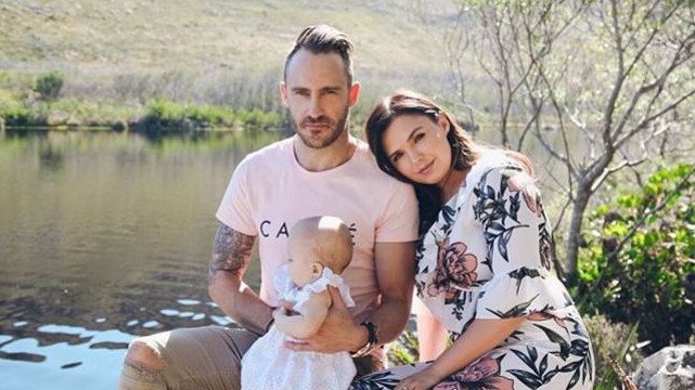 Faf du Plessis blessed with a baby girl; wife Imari reveals her name