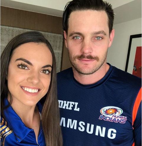 Mitchell McClenaghan with his soon to be wife Georgia England | Instagram