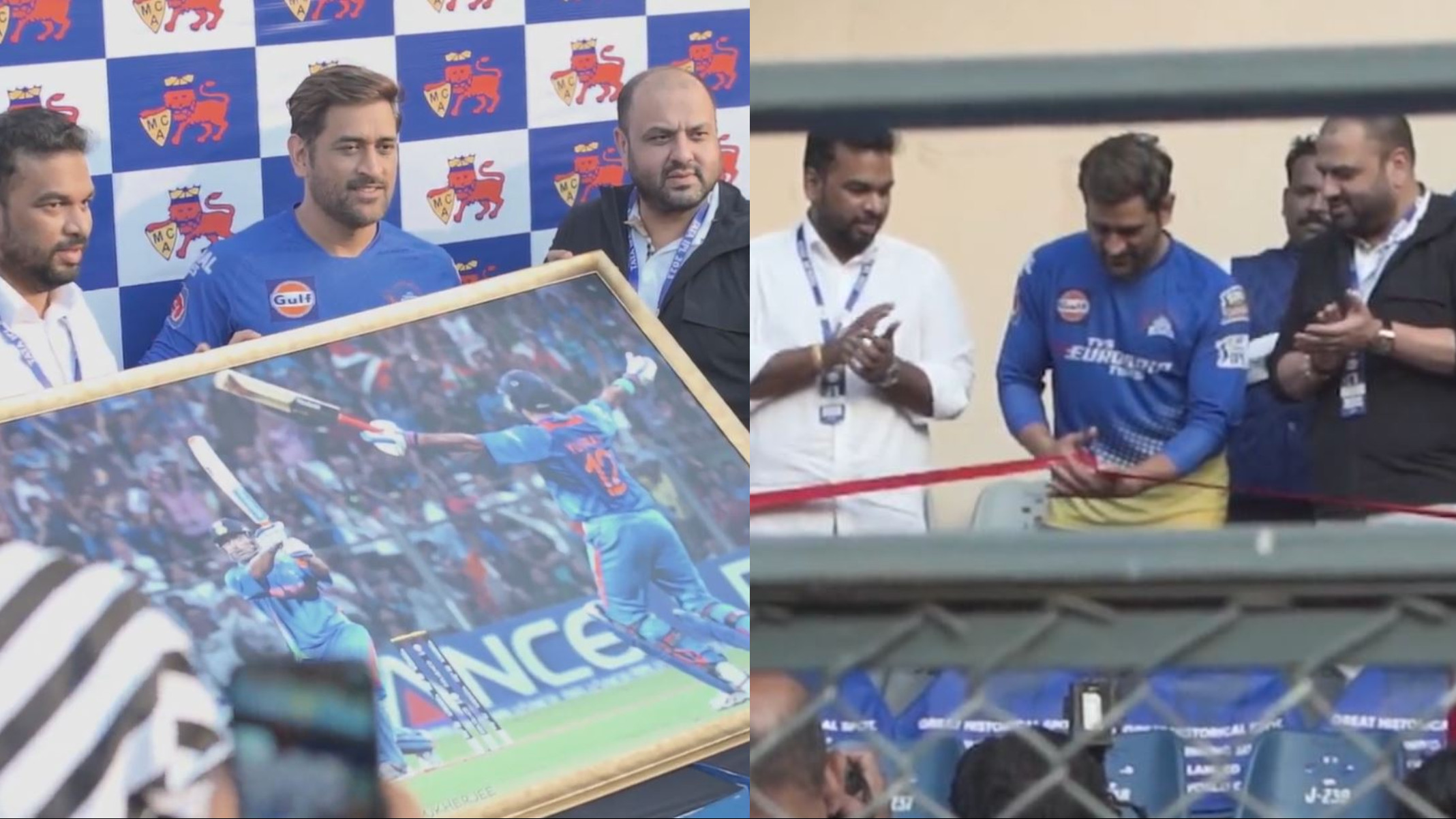 WATCH- MS Dhoni felicitated by MCA as Wankhede set have a 2011 World Cup win memorial