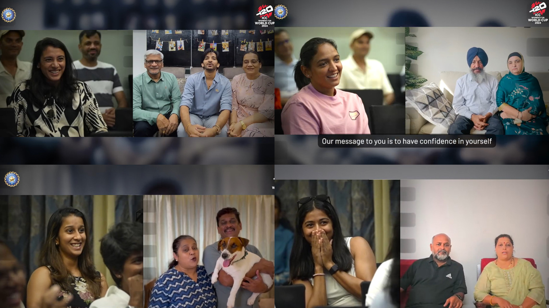 WATCH- India women players get emotional after families send wishes ahead of their T20 World Cup 2024 opener