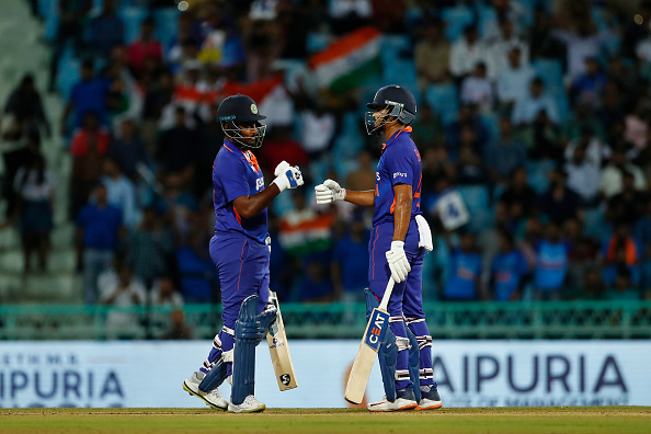 Sanju Samson and Shreyas Iyer hit fifties in the first ODI | Getty