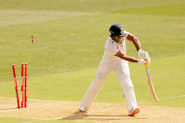 Agarwal looked good for his 17 runs before Cummins bowled him | Getty