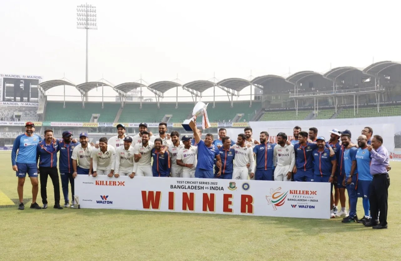 Team India after the series win | Instagram 