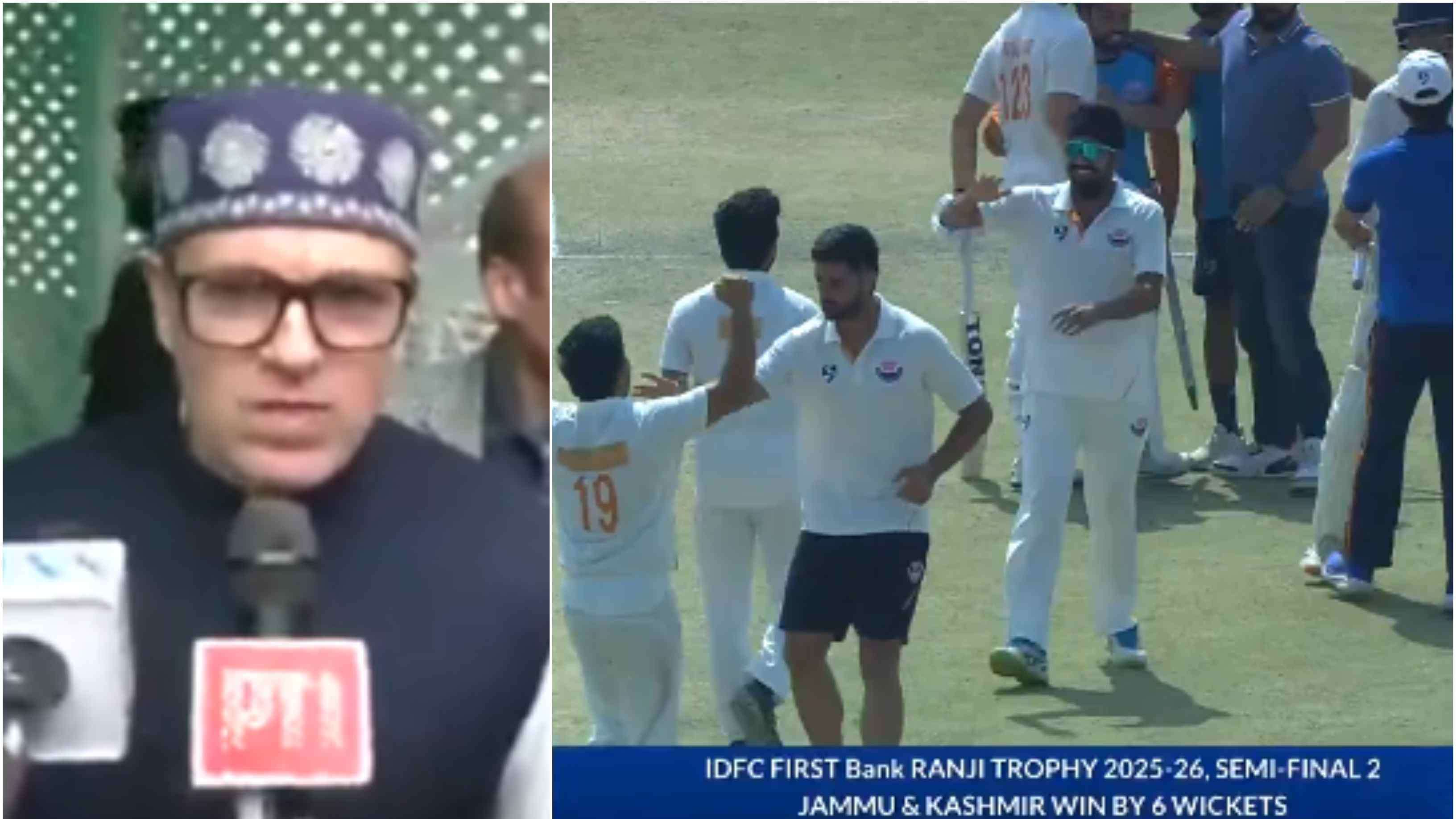 WATCH: “Success of entire team…,” CM Omar Abdullah congratulates Jammu and Kashmir for reaching Ranji Trophy final