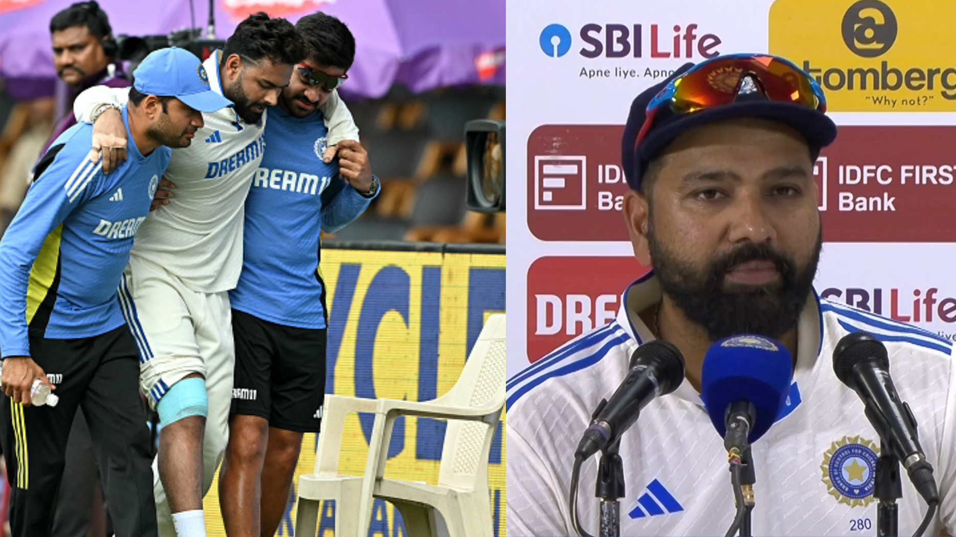 IND v NZ 2024: Rohit Sharma gives update on Rishabh Pant’s knee injury; speaks on his availability for 2nd Test