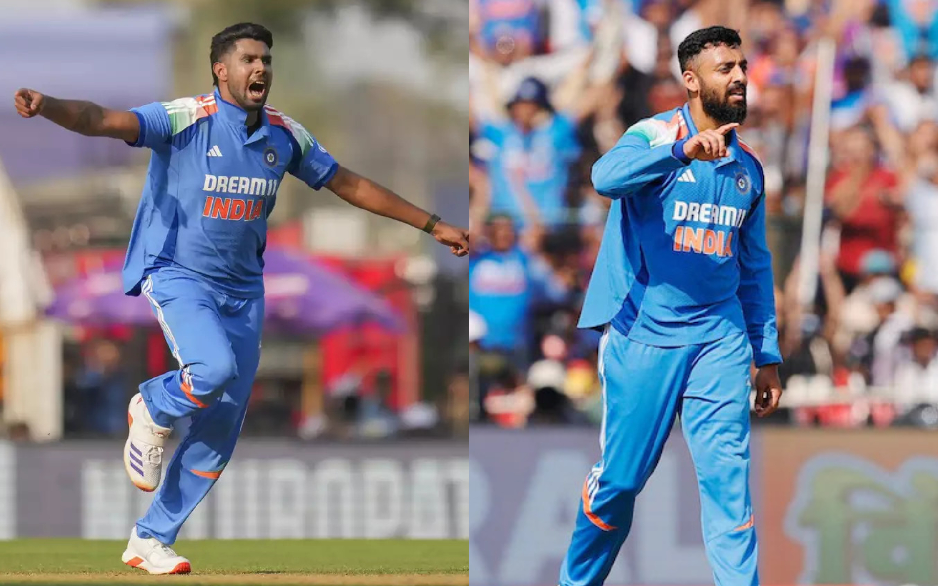 Harshit Rana and Varun Chakaravarthy were included in India's CT 2025 squad | Getty