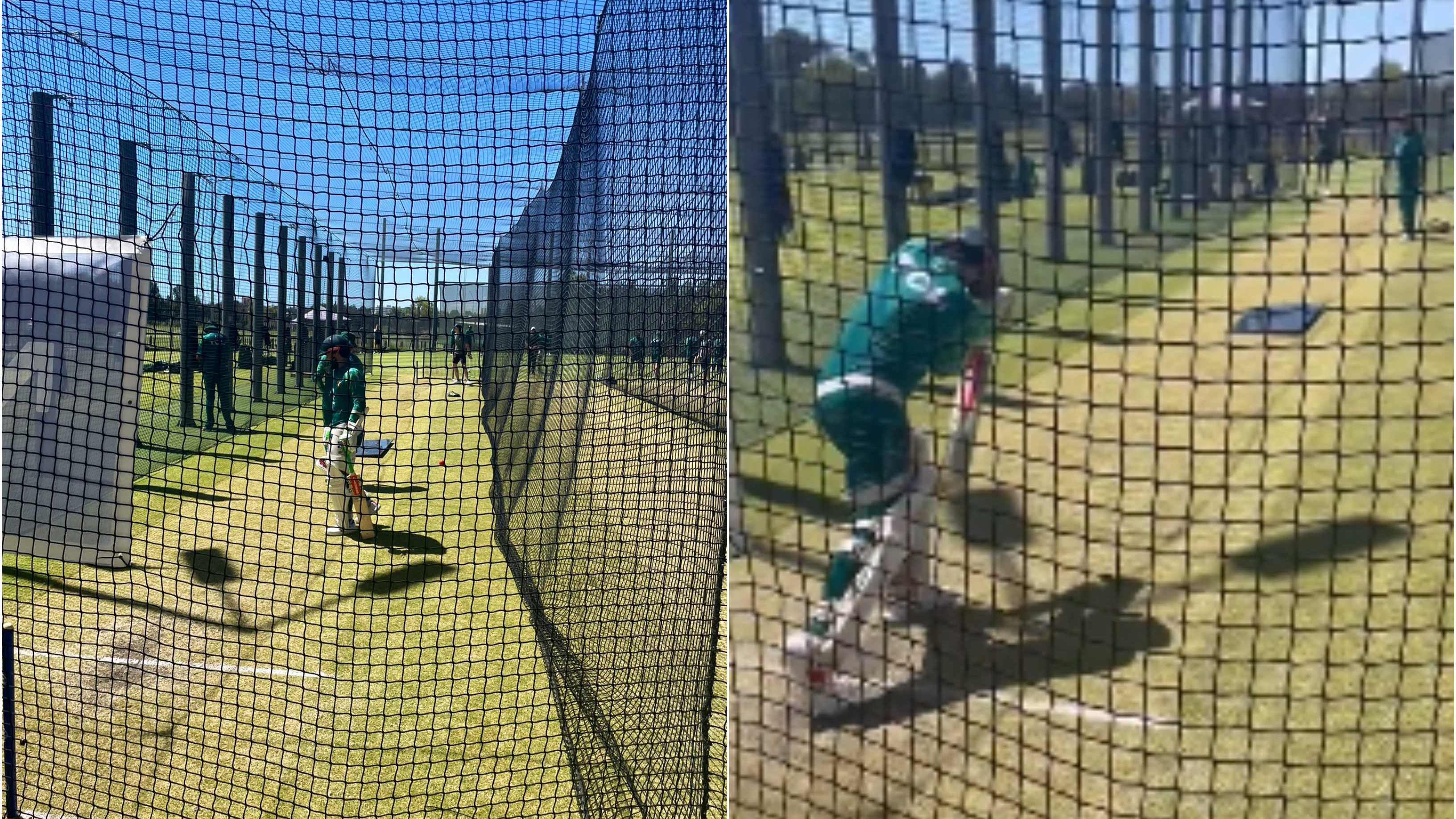 AUS v PAK 2023-24: WATCH – Mohammad Rizwan uses tilted slab of marble in the nets to prepare for Perth’s extra bounce