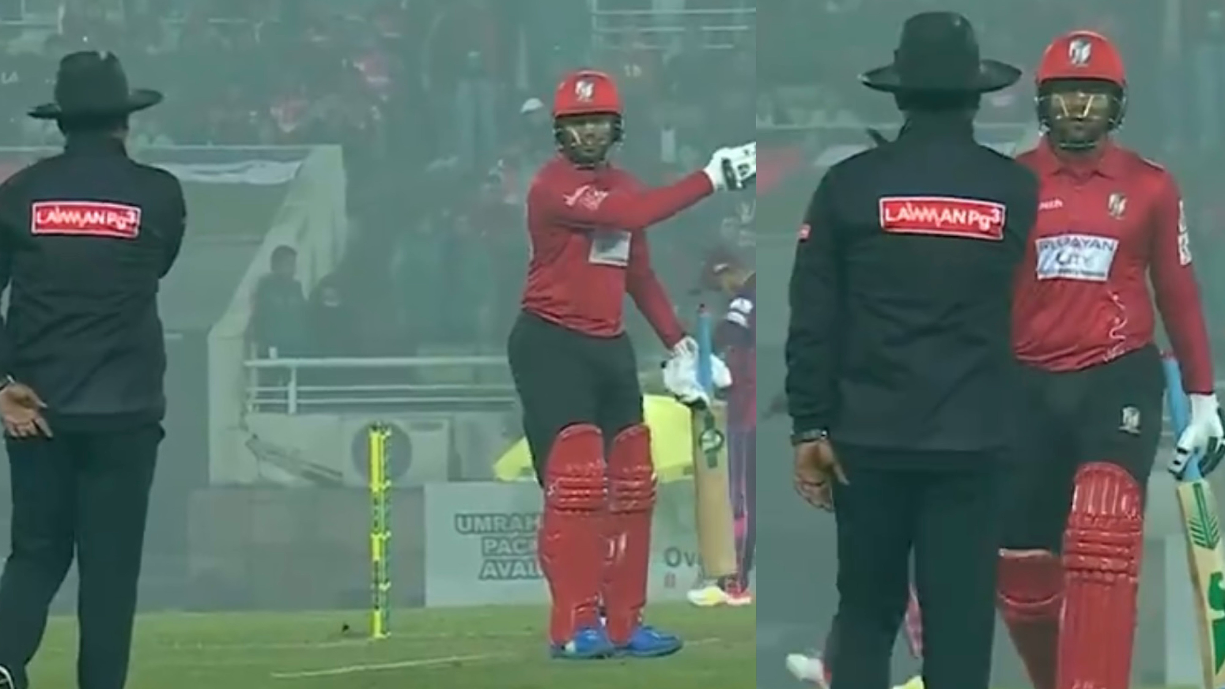 BPL 2023: WATCH – Shakib Al Hasan yells at the umpire for not giving a wide, shows dissent by charging towards him