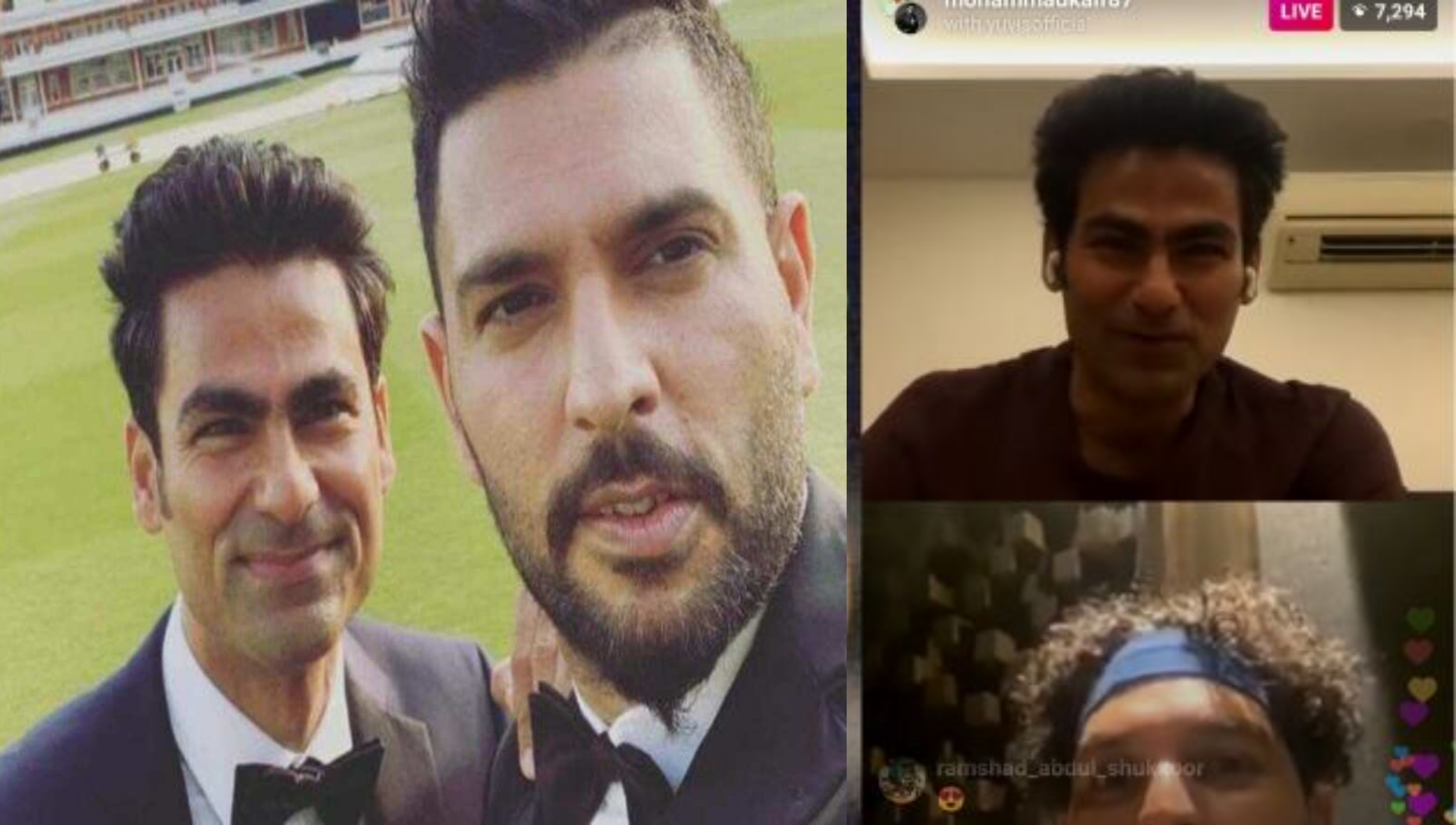 Yuvraj and Kaif recently had an Instagram Live session | Twitter/Instagram 