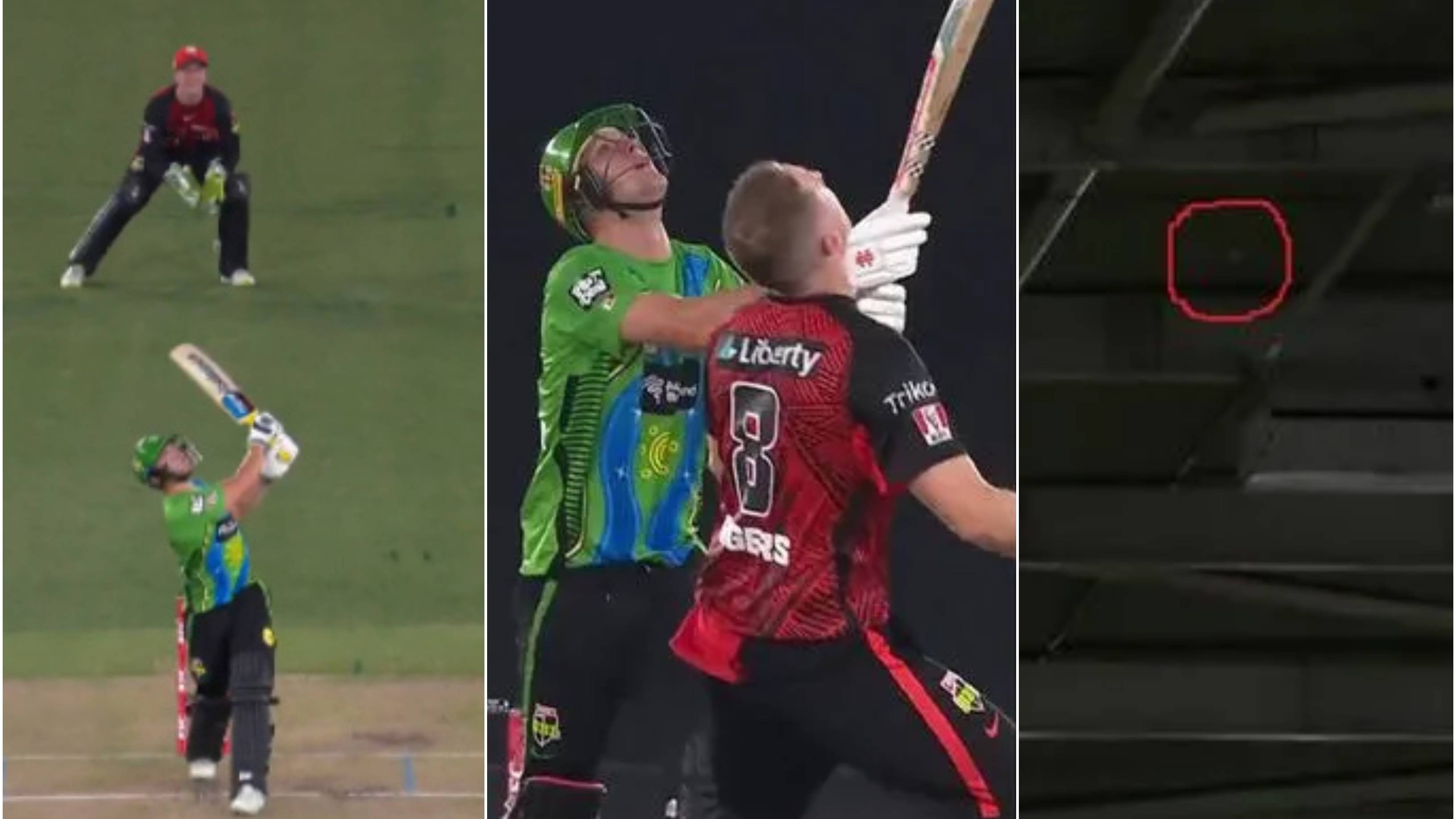 BBL 2022-23: WATCH – Melbourne Stars batters awarded 6 despite ball hitting roof of stadium, fans slam ridiculous rule