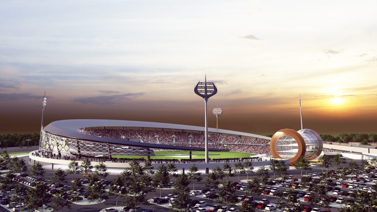 Virtual representation of how the Varanasi stadium might look like | X