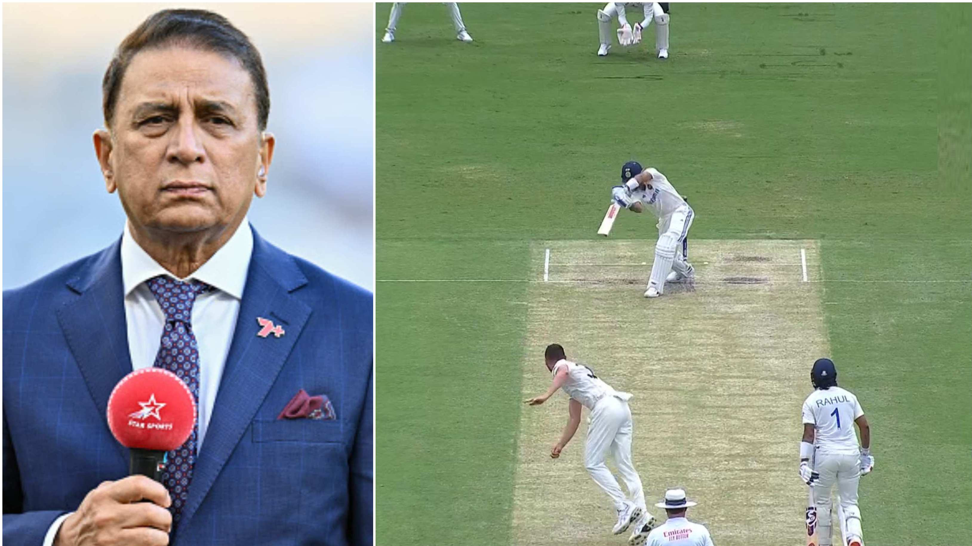 BGT 2024: WATCH – Virat Kohli dismissed cheaply while chasing a wide delivery at Gabba; gets slammed by Sunil Gavaskar