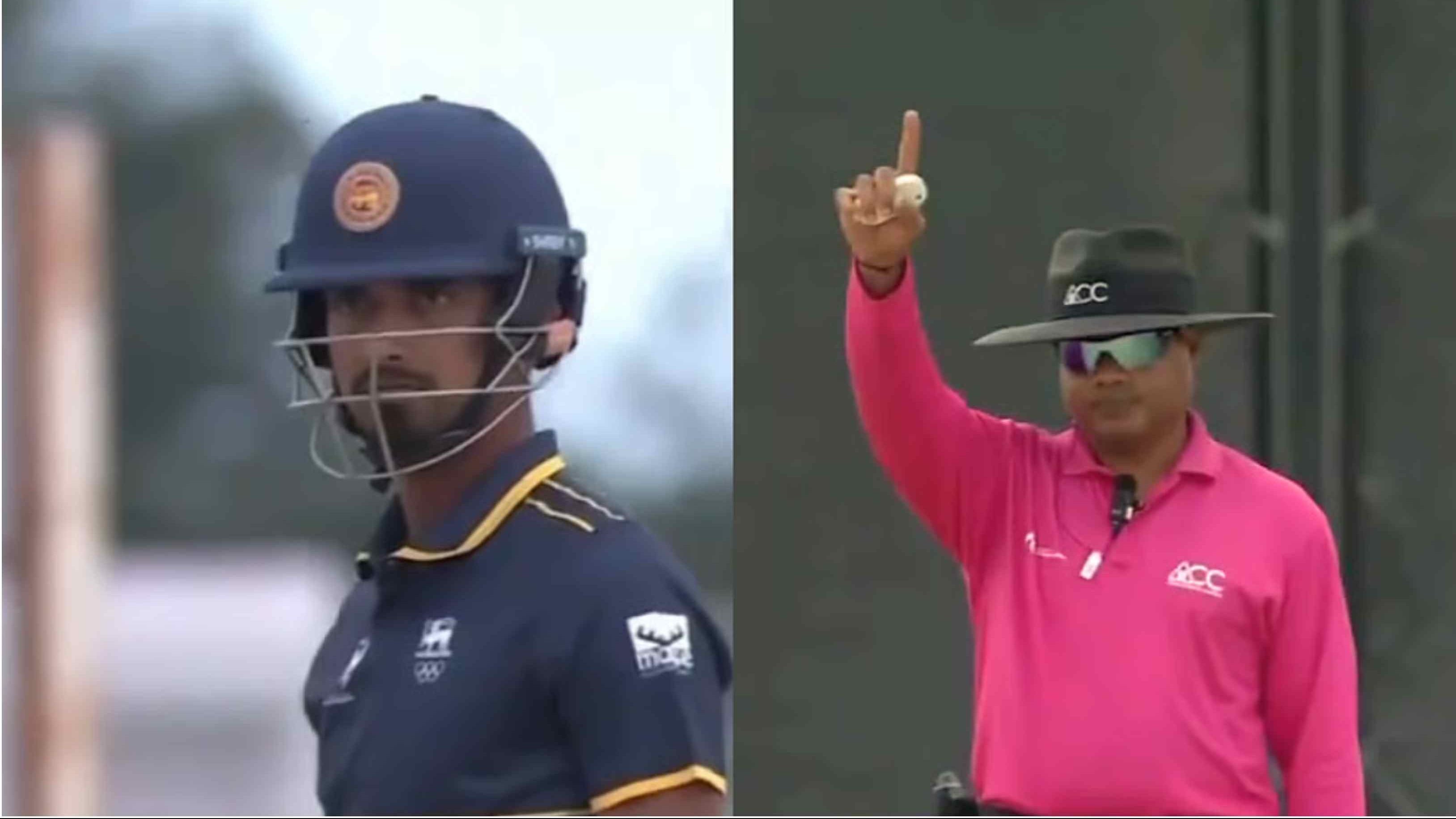 Asian Games 2026: WATCH – Sri Lanka batter stares at Nitin Menon after Indian umpire’s howler cost him wicket in bronze medal match