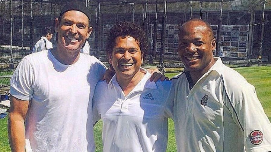 Warne shares a photo with Lara and Tendulkar; calls them best he played with or against 