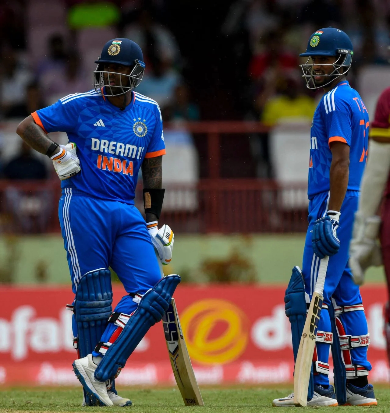 Surya and Tilak added 87 runs for 3rd wicket as India won the 3rd T20I by 7 wickets | Getty