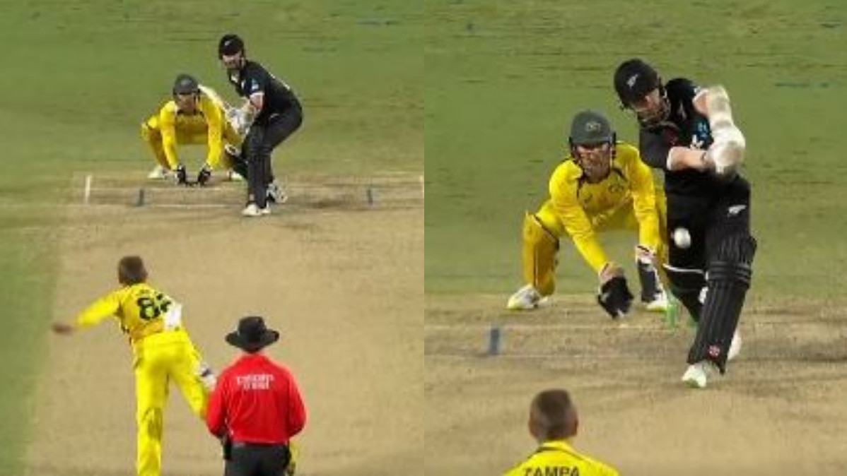 AUS v NZ 2022: WATCH- Kane Williamson's strange dismissal at the hands of Adam Zampa in 2nd ODI