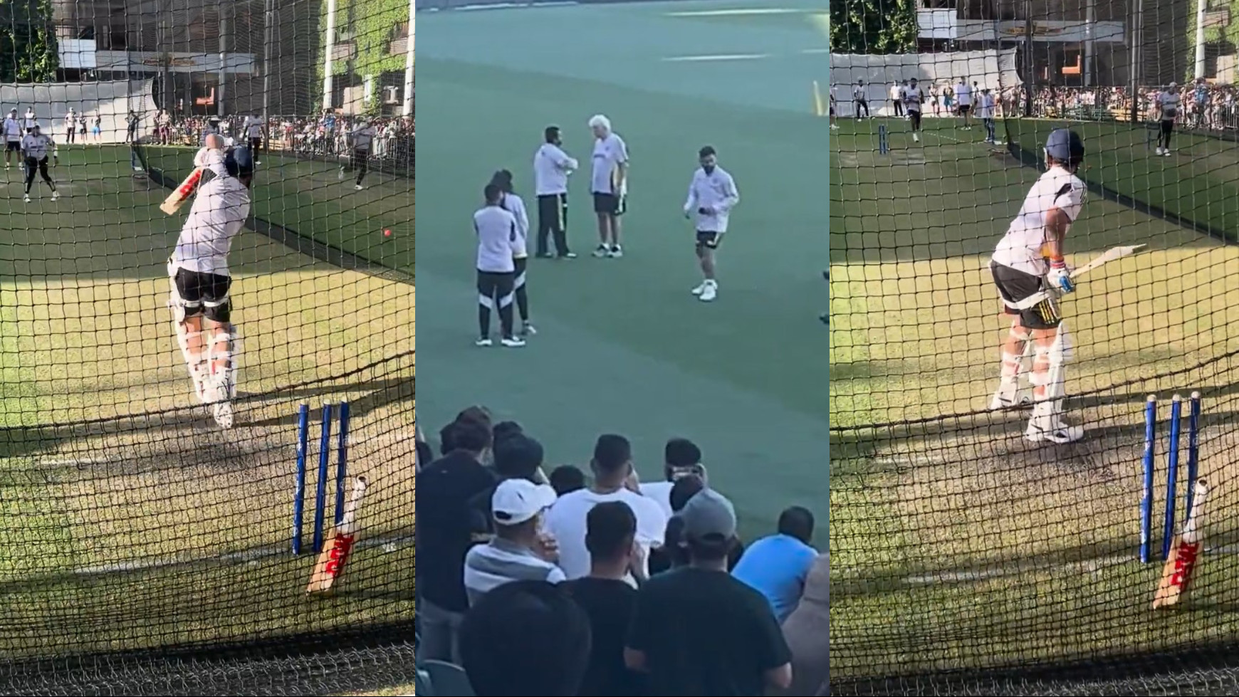 BGT 2024: WATCH- Virat Kohli sweats it out in nets before Adelaide Test; crowd goes berserk with “Virat” chants