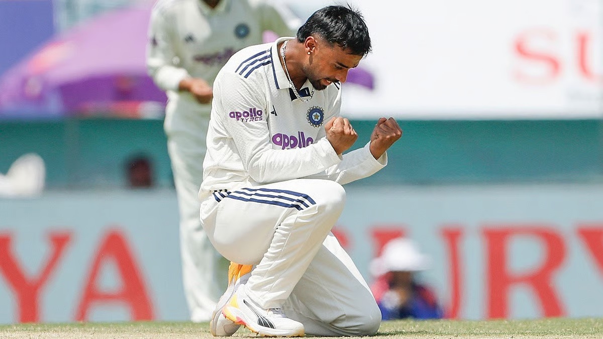 Manav Suthar has 17 wickets in his first two Tests for India | PTI