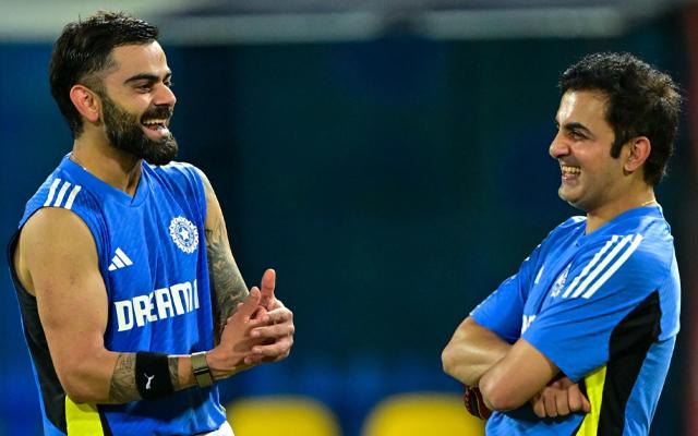 Gautam Gambhir with Virat Kohli during IND v SL ODI series | Getty