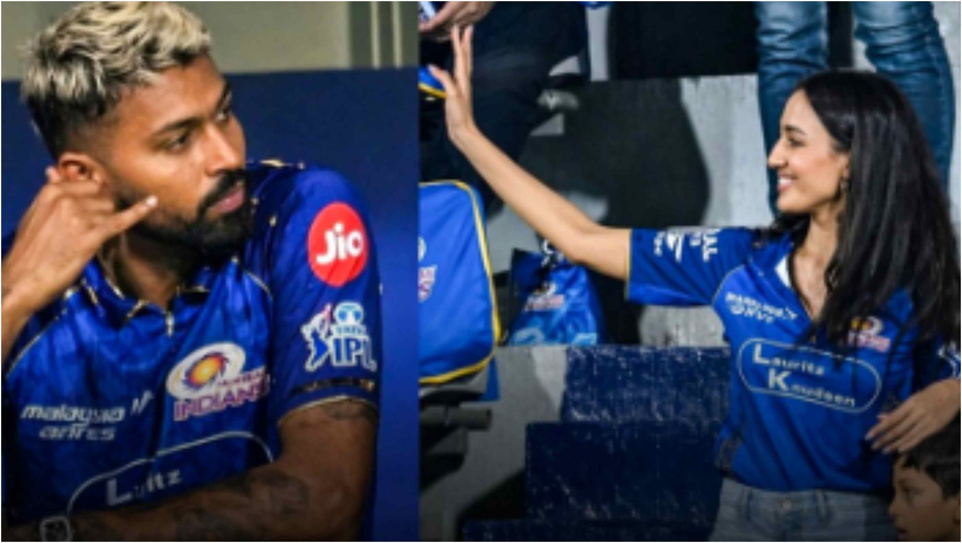 Hardik Pandya and Maheika Sharma | X