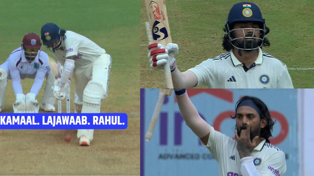 IND v WI 2025: WATCH- KL Rahul’s special new celebration after his first Test ton at home after 8 years; wife Athiya Shetty reacts