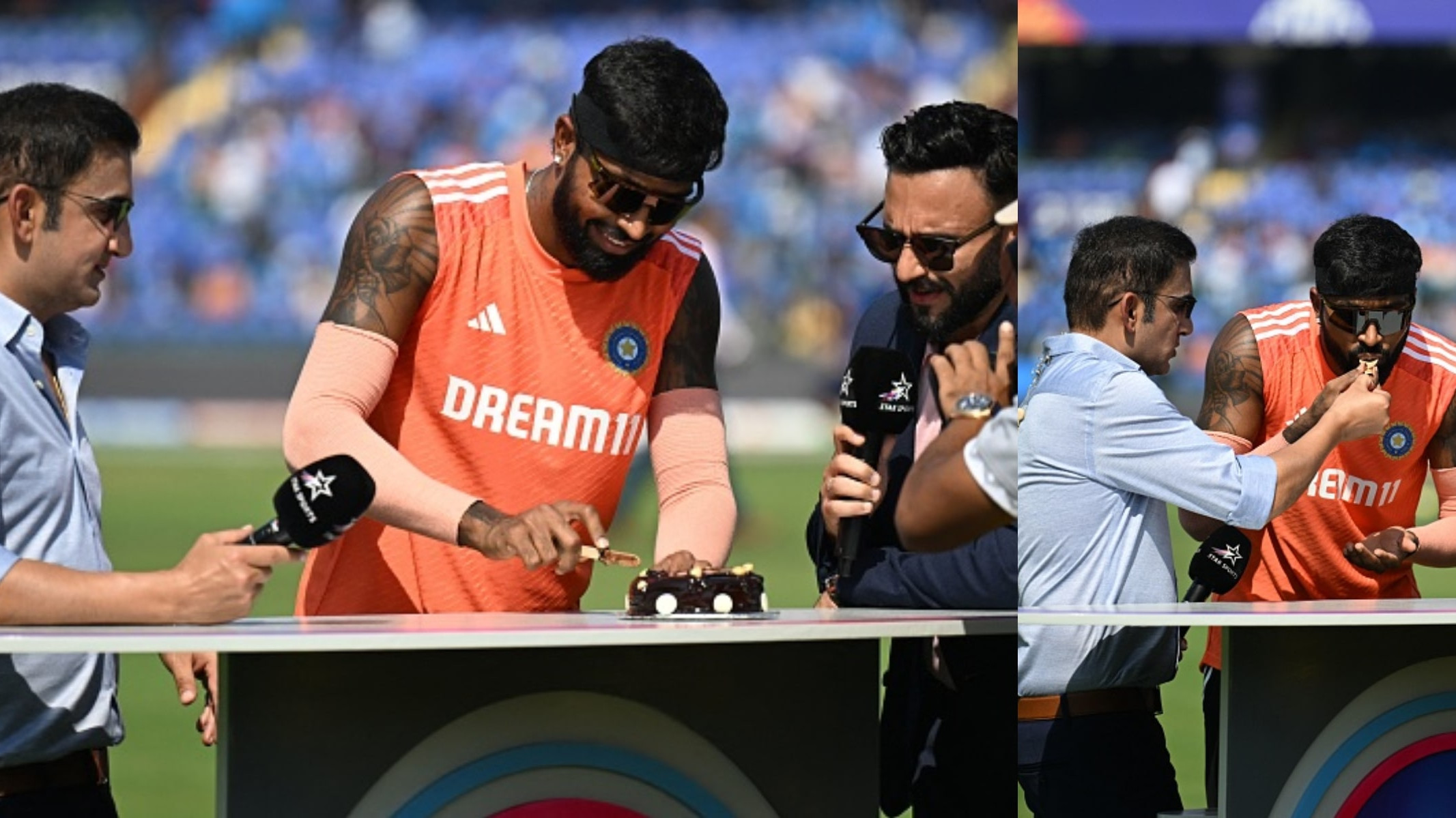 CWC 2023: WATCH- Hardik Pandya celebrates his 30th birthday with Gautam Gambhir, Jatin Sapru