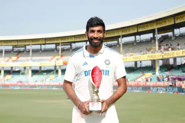 Jasprit Bumrah was the Player of the Match in India's Vizag Test win with 9/91. | BCCI 