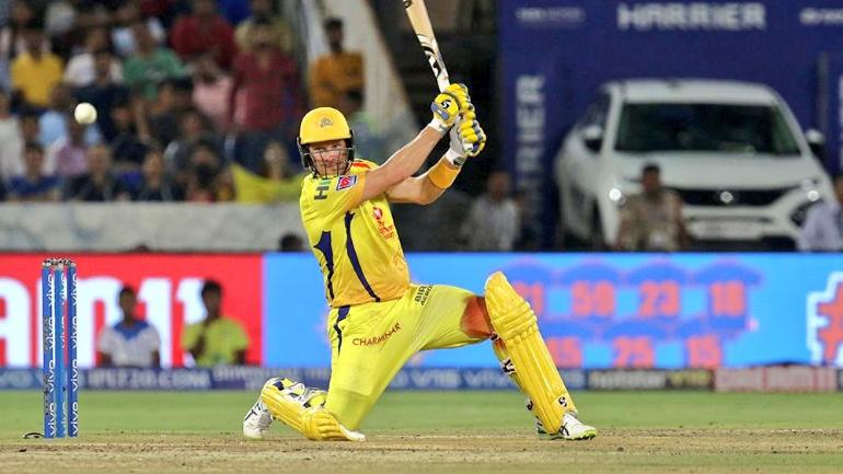 Shane Watson during IPL 2019 final with blood on his pants | AFP