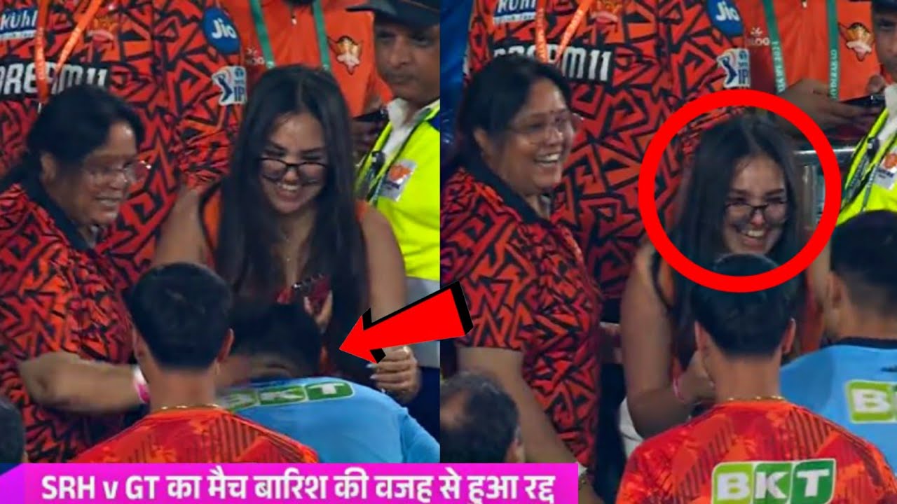 Shubman Gill met Abhishek's mother and sister after SRH v GT match got rained off | X