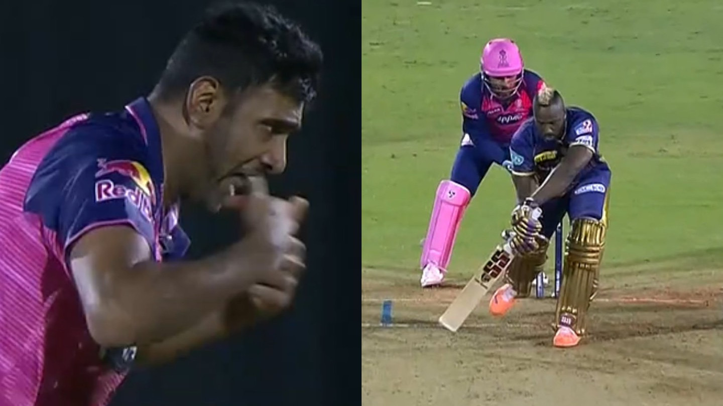 IPL 2022: WATCH – R Ashwin cleans up Andre Russell for duck with a peach of a delivery