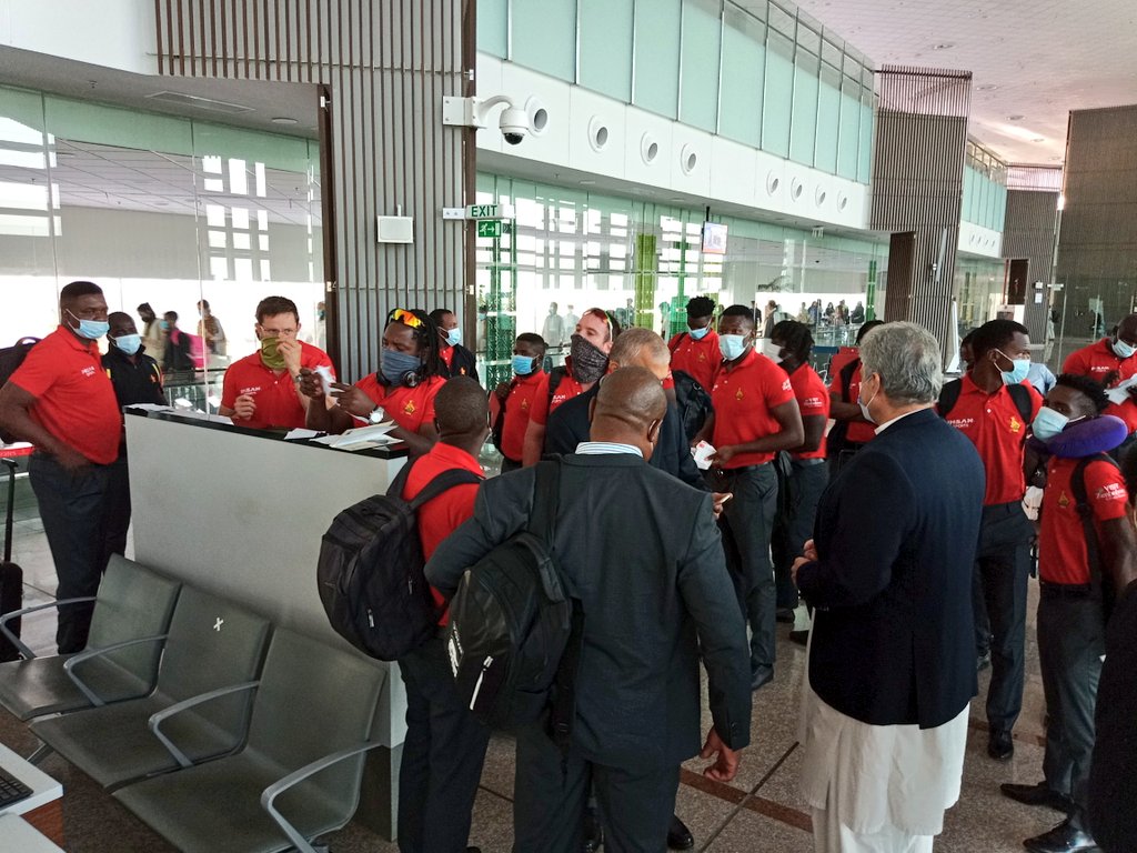 Zimbabwe team arrived in Pakistan for white-ball series | ZC Twitter