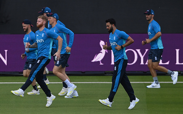Ben Stokes trains with teammates in Cardiff | Getty Images