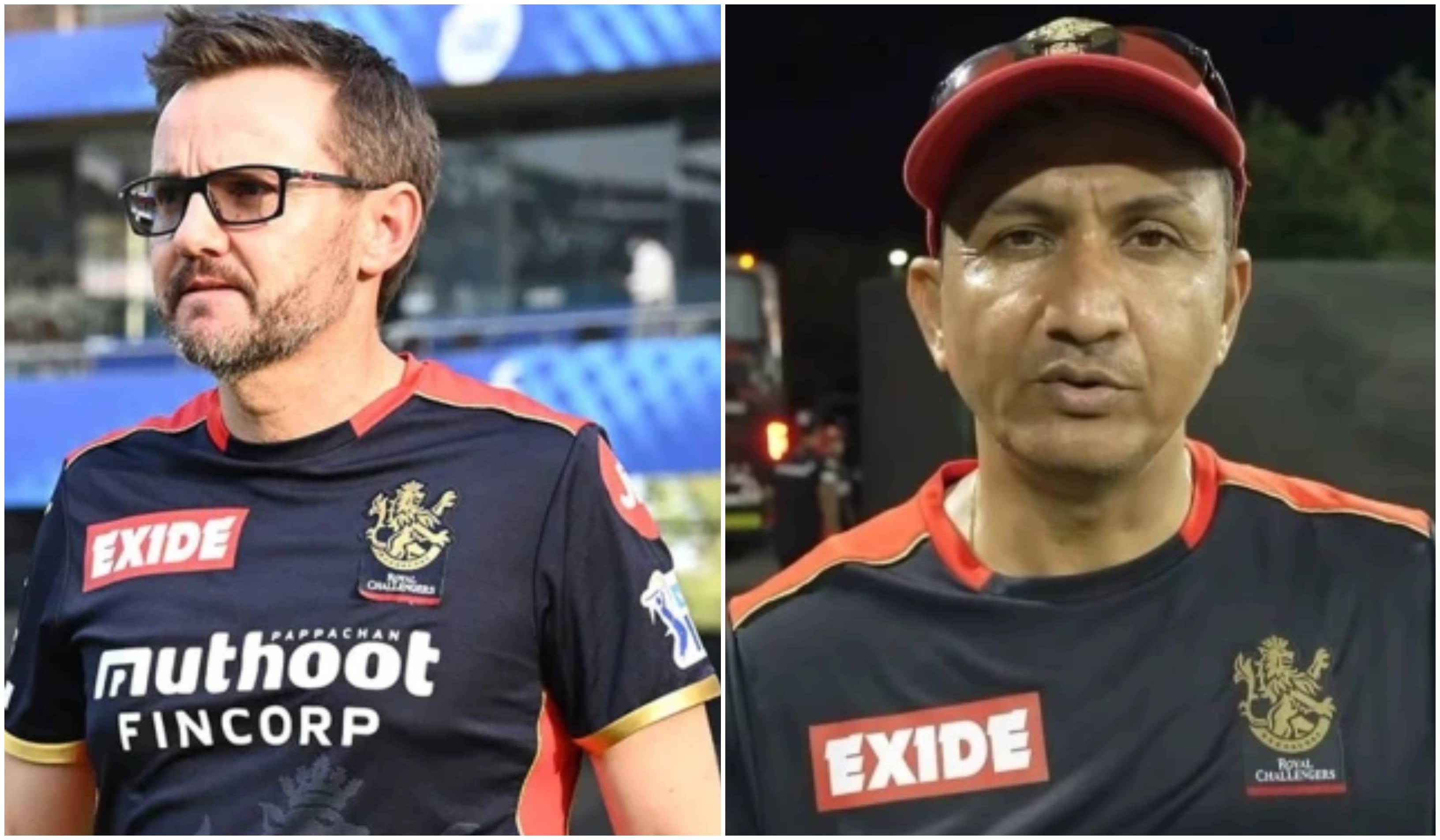 Mike Hesson and Sanjay Bangar | RCB/Twitter