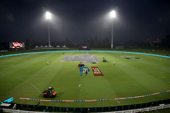 Rain played spoilsport in the third T20I | Getty